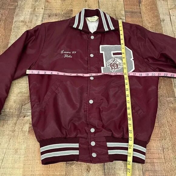Vintage Neff Band Jacket Made In The USA Sz Small Maroon - Picture 10 of 13